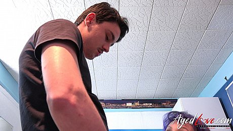 Euro housewife Jane gets her massive tits worshiped and slammed by a lover - Image 4 of 20  in MILF category   featuring Tigger, John Luna 