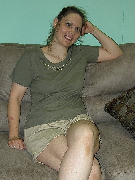 Horny chubby amateur Natasha exposes her enormous melons and shaved twat in a solo - Image 6 of 20  in Amateur category   featuring Natasha 