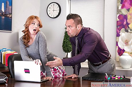 Pretty redheaded chick chick Marie McCay takes a cumshot on face and in eye - Image 1 of 16  in Cumshot category   featuring Marie McCray 