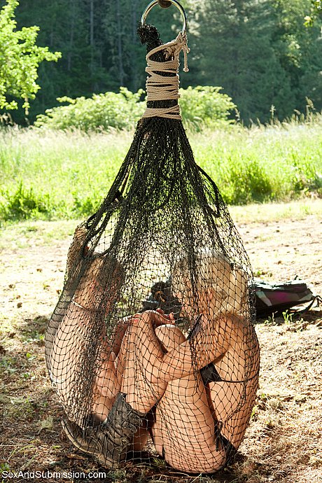 Lost blondy babes in the woods get lured into a BDSM swingers party by a stranger - Image 11 of 20  in Outdoor category   featuring Penny Pax, James Deen, Anikka Albrite 