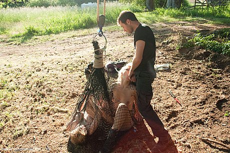 Lost blondy babes in the woods get lured into a BDSM swingers party by a stranger - Image 16 of 20  in Outdoor category   featuring Penny Pax, James Deen, Anikka Albrite 