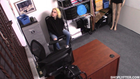 Naturally busty shoplifter Skylar Vox gets brutally plowed doggystyle - #1207909