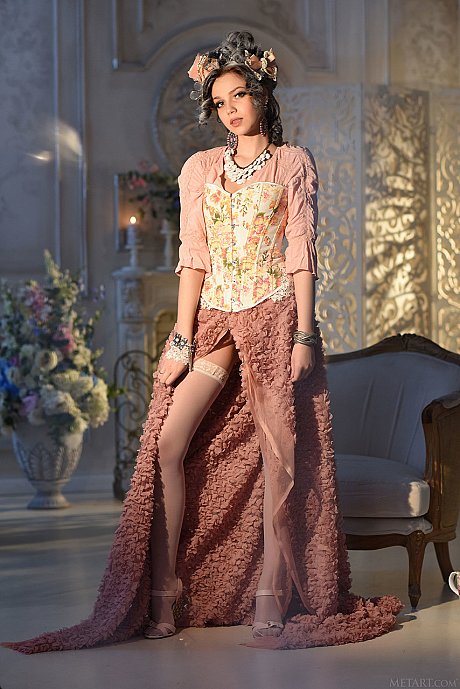 Russian cutie Lily Sands gets rid of her hot dress & poses nude - Image 1 of 21  in Model category   featuring Lily Sands 