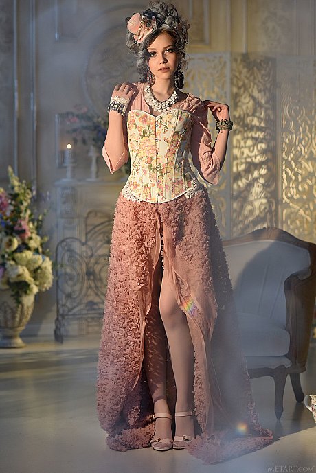 Russian cutie Lily Sands gets rid of her hot dress & poses nude - Image 2 of 21  in Model category   featuring Lily Sands 