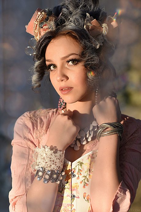 Russian cutie Lily Sands gets rid of her hot dress & poses nude - Image 3 of 21  in Model category   featuring Lily Sands 