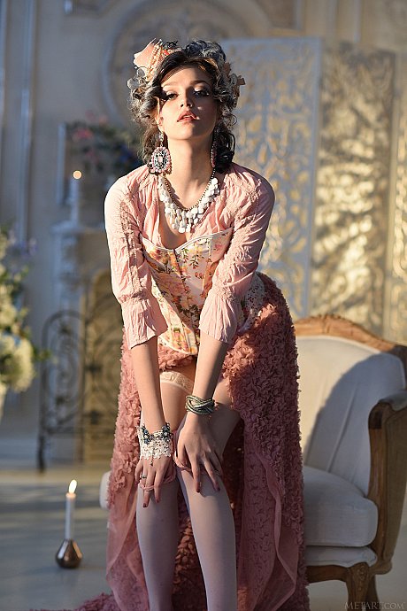 Russian cutie Lily Sands gets rid of her hot dress & poses nude - Image 7 of 21  in Model category   featuring Lily Sands 