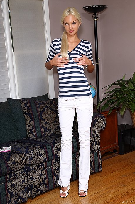 Tall petite teen Franziska Facella gaping her wet vagina with a speculum - Image 3 of 20  in Pussy category   featuring Franziska Facella 