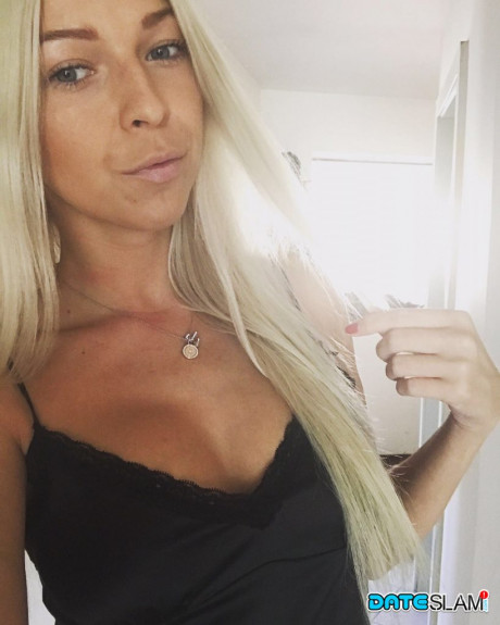 Blondy amateur from Slovenia takes safe for work selfies in a few outfits - #1184807