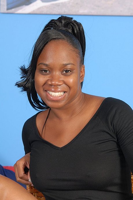 Ebony solo bitch girl broad uncovers her firm titties before sliding panties over her butt - Image 5 of 20  in Pussy category  