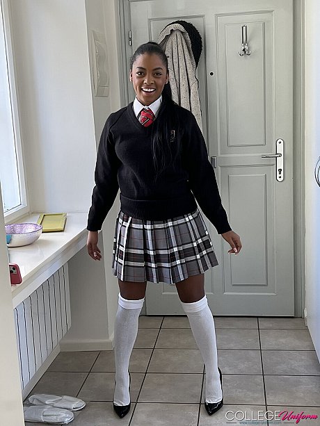 College Uniform featuring Ellie Luna, Sofi Vega XXX Porn Pics