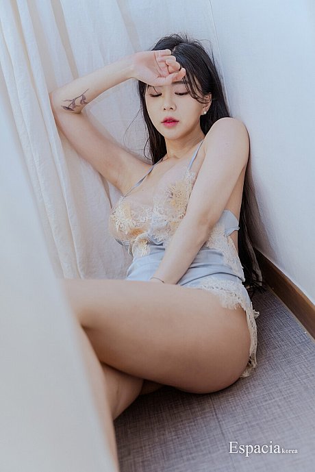 Beautiful South Korean solo lady gf broad goes barefoot during an upskirt shoot - Image 8 of 10  in Model category  