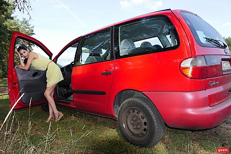 Sexy European babe Coco Kiss sucks a dick and gets hammered on a car - Image 2 of 15  in Hardcore category   featuring Big George, Coco Kiss 