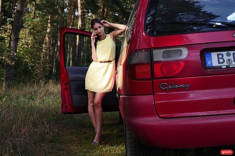 Sexy European babe Coco Kiss sucks a dick and gets hammered on a car - Image 4 of 15  in Hardcore category   featuring Big George, Coco Kiss 