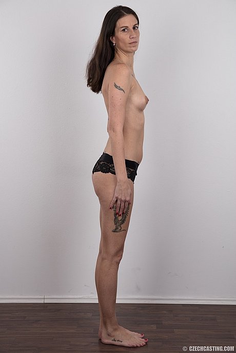 Tattooed female Alzbeta puts her slender body on display for the first time - Image 9 of 20  in Close Up category   featuring Alzbeta 