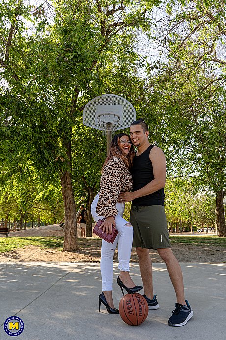 Hot MILF Lya Lips seduces a basketballer and takes his boner anally - Image 2 of 21  in Amateur category   featuring Cris Angelo, Lya Lips 