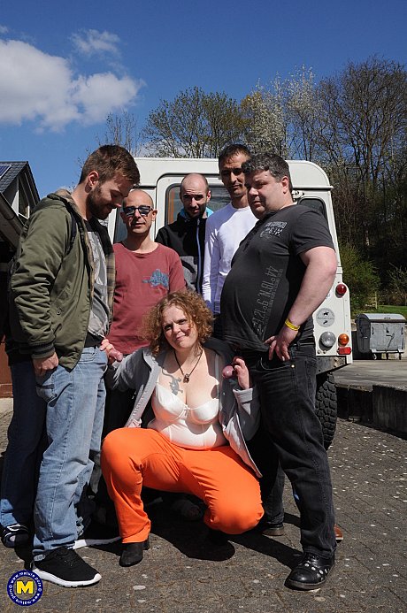 Chunky mature slut Tina S gets picked up by horny studs on the street & nailed - Image 2 of 20  in Amateur category   featuring Tina S 