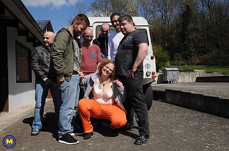 Chunky mature slut Tina S gets picked up by horny studs on the street & nailed - Image 3 of 20  in Amateur category   featuring Tina S 