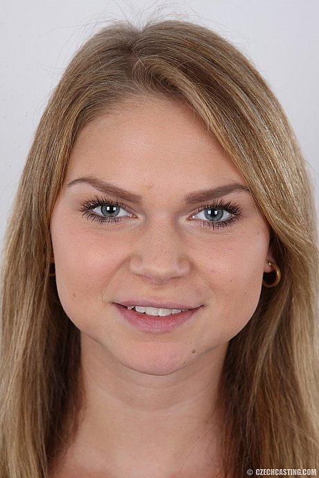 Appealing fresh teenie amateur Dominika posing in various stages of undress - Image 1 of 20  in Babe category   featuring Dominika 