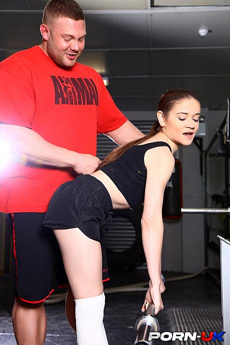 Pretty brunette young Lucie Bee peels and gets banged by her personal trainer - Image 8 of 21  in Teen category   featuring LUCIE BEE 