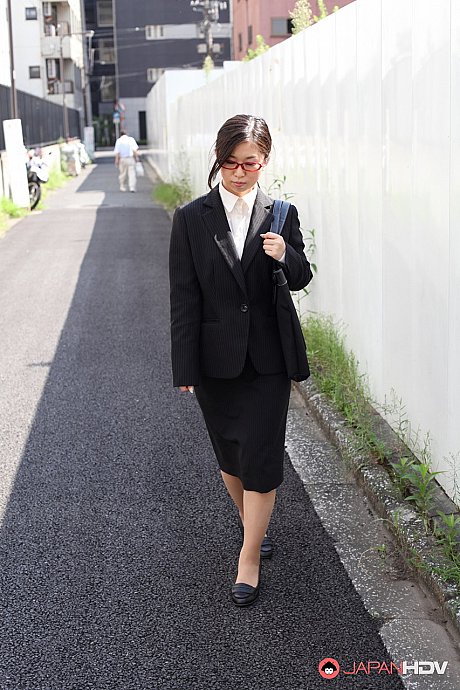 Japanese businesswoman Yuka Tsubasa gives an intense footjob & handjob - Image 2 of 20  in Amateur category   featuring Yuka Tsubasa 