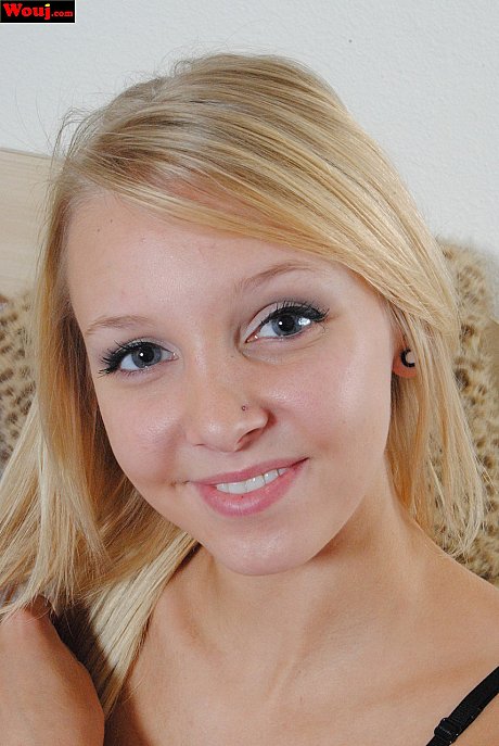 Fresh young blonde WouJ shows her pretty petite body in sweet undies - Image 5 of 15  in Amateur category   featuring Elle Blue 