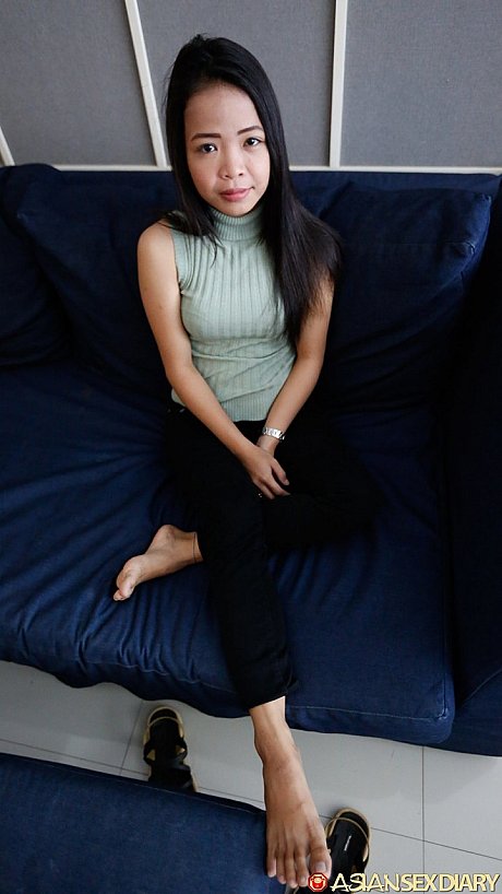 Thin oriental hottie Nisa strips at the casting and gets boned in POV - Image 1 of 21  in Legs category   featuring Nisa 