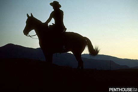 Blondy Jody Swafford gets her furry pussy licked & nailed by a horse rider - Image 16 of 19  in Skirt category   featuring Jody Swafford, Gene Carrier 