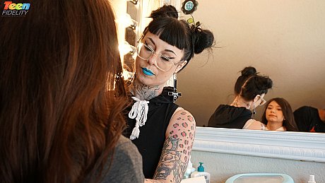 Brunette schoolgirl Rhaya Shyne bares her small boobs in the classroom - Image 16 of 16  in Teen category   featuring Ryan Madison, Rhaya Shyne 