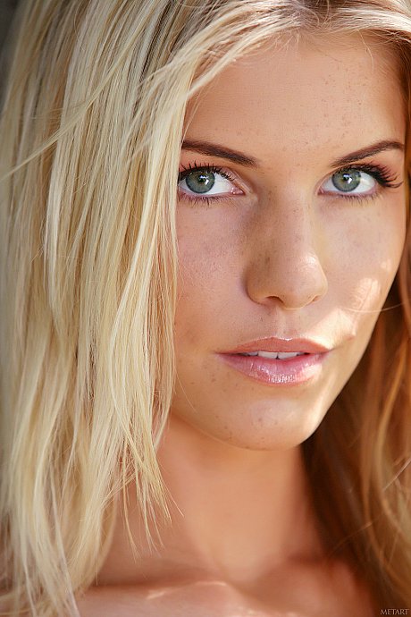 Pretty blondie babe Iveta B shows her perfect melons & her trimmed cunt outdoors - Image 17 of 20  in Pussy category   featuring Iveta Vale 