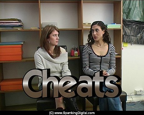 Cheating female students have their bare asses spanked and paddled - Image 1 of 12  in Close Up category  