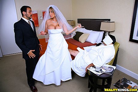 Horny bride Alanah fucks the groomsman on her wedding night when husband sleeps - Image 3 of 14  in Ass category   featuring Voodoo, Alanah 