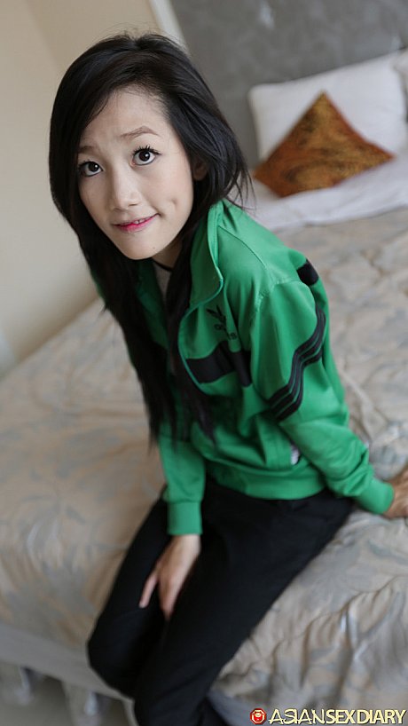 Oriental skank girlfriend lady Mi shows off her petite body & gives a monstrous penis a POV ride - Image 2 of 20  in Teen category   featuring Diary Mi 