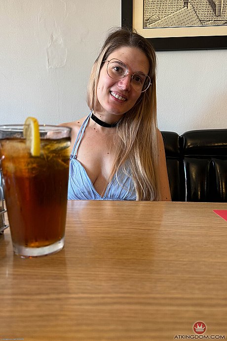 Blonde amateur Riley Rose shows her bush in public and on a bed - Image 6 of 21  in Pussy category   featuring Riley Rose 