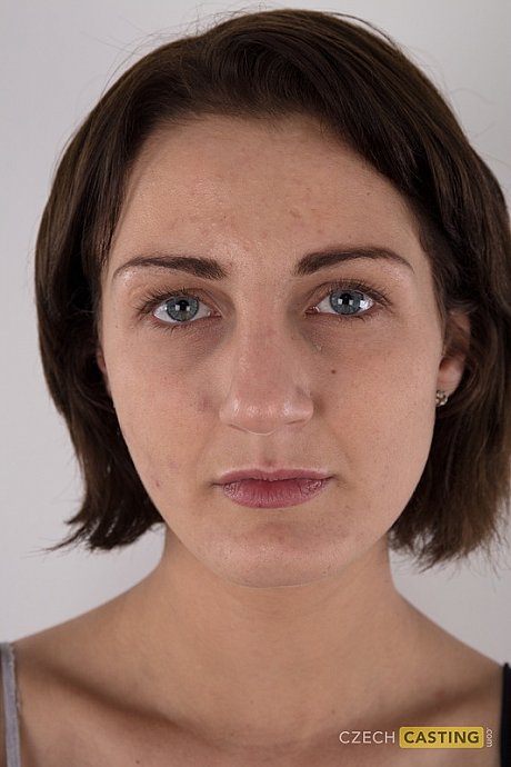 First timer Zaneta takes a chair on a stool after getting completely nude - Image 1 of 20  in Pussy category   featuring Zaneta 