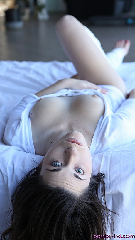 Raven haired model in white Lacey Channing likes to show off her body - Image 4 of 17  in Pussy category   featuring Lacey Channing 