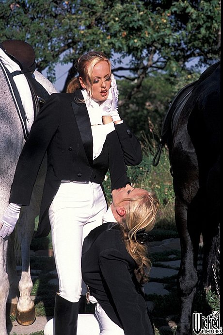 Older jockeys with giant boobs Stormy Daniels & Julia Ann strip & fuck outdoors - Image 2 of 20  in Lesbian category   featuring Julia Ann, Stormy Daniels 