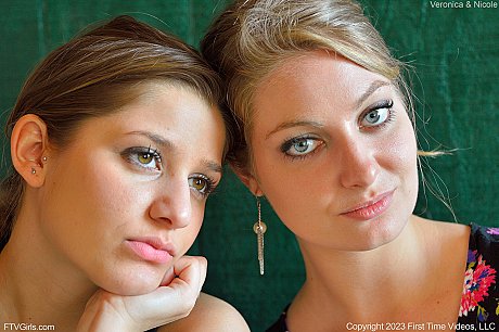 Pretty lesbians Nicole & Veronica kiss while teasing in short dresses in public - Image 21 of 21  in Model category   featuring Nicole, Veronica 