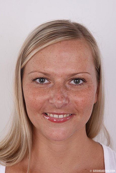 Amateur yellow-haired Petra doffs her black bra and panties for a undressed mugshot - Image 1 of 20  in Babe category   featuring Petra 