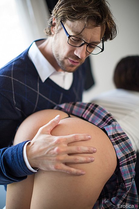 Natural titted schoolgirl Karlee Grey flaunts her curves while getting slammed - Image 2 of 20  in Teen category   featuring Jean Val Jean, Karlee Grey 