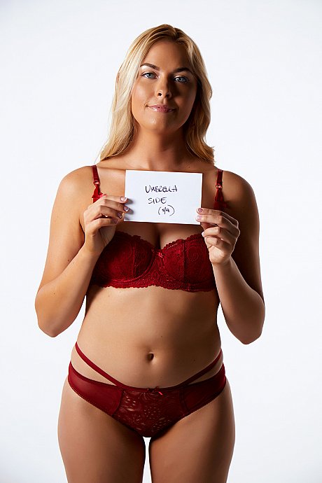 Curvy babe Bailey Rayne loses her red underwear & shows her humongous breasts & ass - Image 9 of 21  in Legs category   featuring Bailey Rayne 