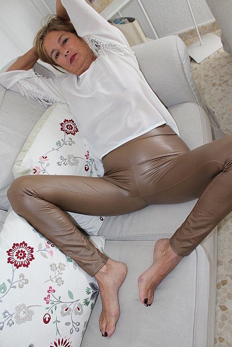 Mature woman Marta Style exposes her boobs and cunt on a sunny deck - Image 15 of 16  in Close Up category   featuring Marta Style 