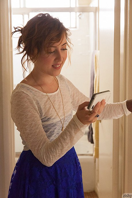 Young gf Ursa Finley flashes her amazing booty and underwear in a shop - xxx porn gallery #49647 in Teen featuring Ursa Finley