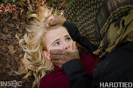 Blonde girl gf chick Alina West is captured and tied up to be used as a sex slave - Image 2 of 14  in Close Up category   featuring Alina West 