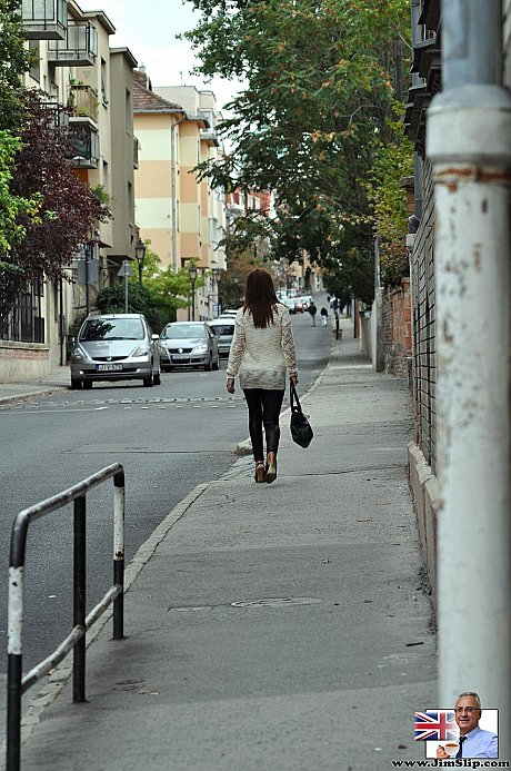 Russian MILF Lora Summer fucks an older husband BF guy she just met in the street - Image 1 of 21  in Amateur category   featuring Jim Slip, Lora Summer 