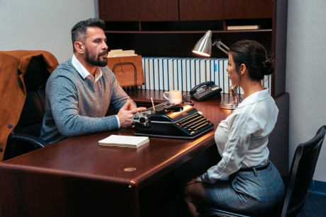 Buxom secretary Alexis Fawx has hardcore anal sex with her boss in his office - #1354784