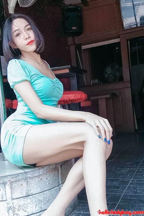 Lovely chinese tranny shows off her perfect body in pretty pretty outfits - #741693