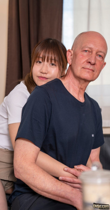 Hot chinese young Ciel Tokyo	getting painfully hammered by a bald grandpa - #788477