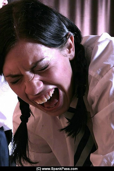 Schoolgirls have their unprotected asses turned red by their Headmaster - Image 2 of 10  in Ass category  