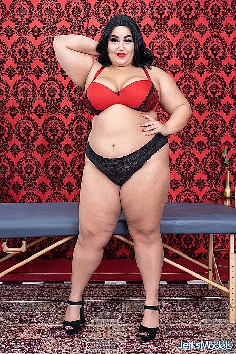 Black haired fatty Chloe Klein flaunts her saggy enormous boobies and takes a boner - Image 1 of 21  in Ass category   featuring Chloe Klein 