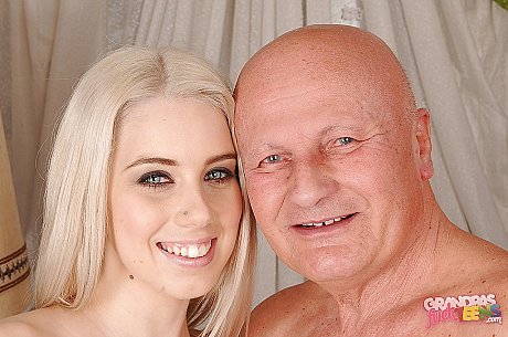 Lusty young babe on high heels stripping and posing with undressed oldman - Image 12 of 16  in Pussy category   featuring Nesty Nice 